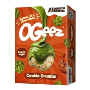 ogeez cannabis shaped chocolate 1 pack cookie crumbs 40g.webp